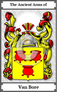 Van Bore Family Crest Download (JPG)  Book Plated - 150 DPI